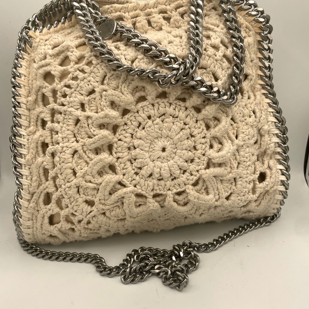 Stella McCartney Falabella Boho macrame crossbody shoulder bag